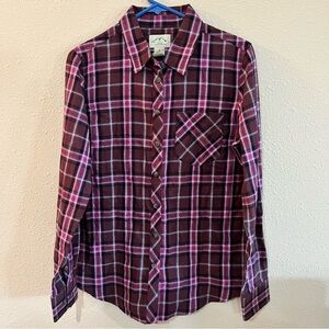 Women's Plaid Shirt - Pink and purple